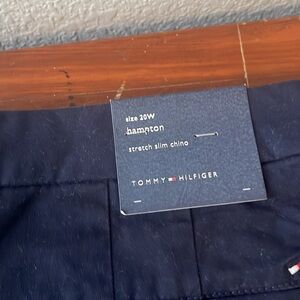 Tommy hilfiger womens 20W pants - hampton stretch slim chino  navy blue NWT